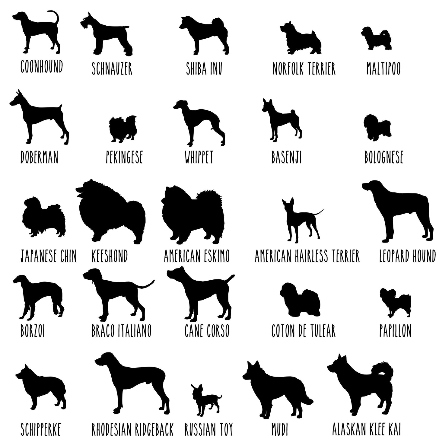 Personalized Dog Breed Word Cloud Art | Wooden Engraved Pet Name Sign