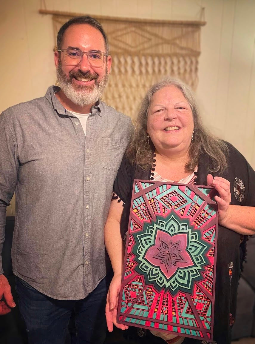 "Floral Dawn" | Wooden Wall Relief Sculpture